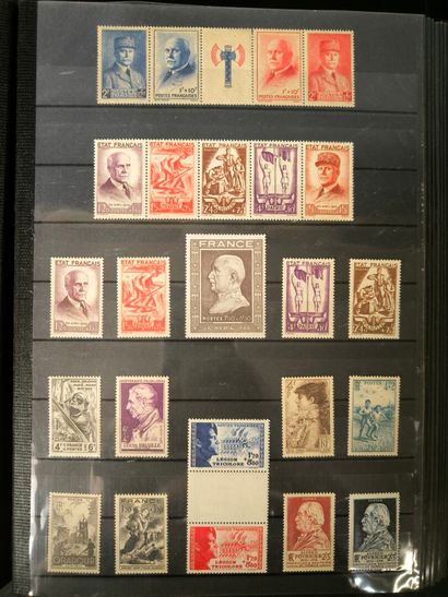 France. In 9 large binders, collection of...