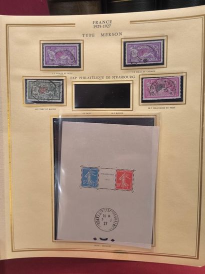 France. Collection of TP N** and OBL, from...