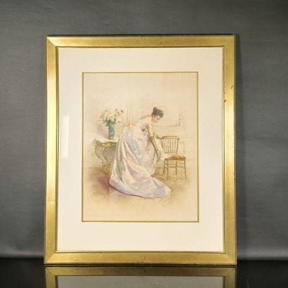Louis Adolphe TESSIER (1858-1915). Élégante....