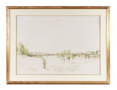 Jean COMMERE (1920-1986)
Landscape
Watercolor,...