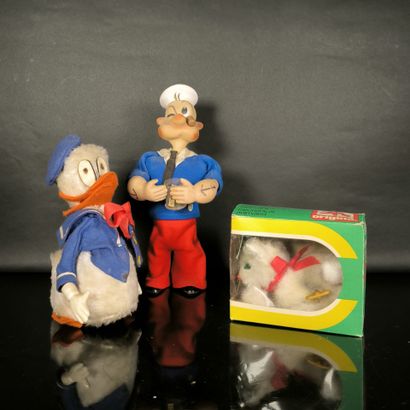 Set of 3 mechanical toys:
-KFS. Popeye, dated...
