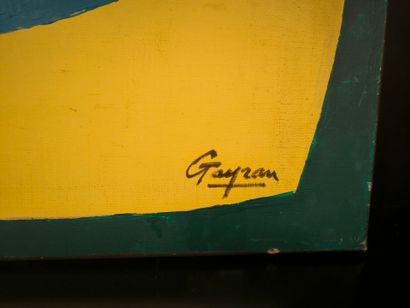 Guy LECLERC-GAYRAU (1942). Composition. Acrylic...