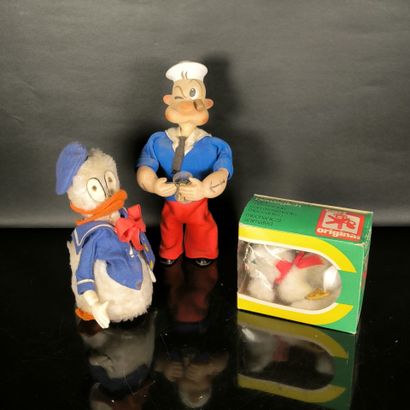 Set of 3 mechanical toys:
-KFS. Popeye, dated...
