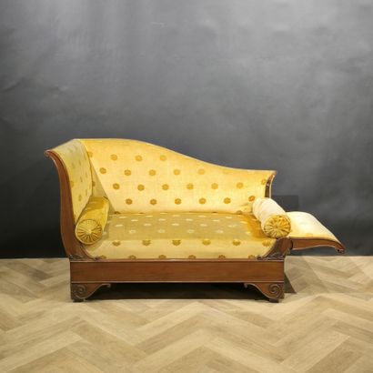 Carved mahogany and mahogany veneer system...
