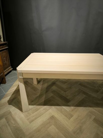 Large rectangular dining table with two extensions....