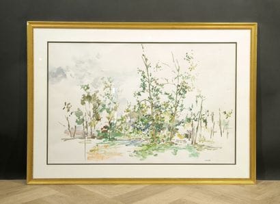Jean COMMERE (1920-1986). Banks of the Loire...