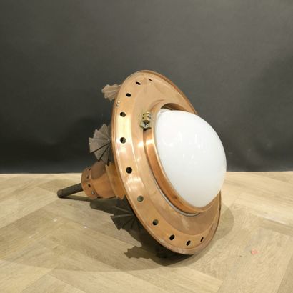 Large metal and copper suspension, 1930 (minor...