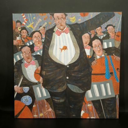 Andrew PAINTER (b. 1957)
The conductor, front
Signed...