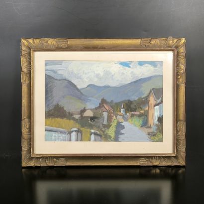 Jean PERSON (1910-2002). Pue d'un village....