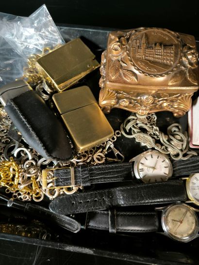 Set of costume jewelry and watches, some...