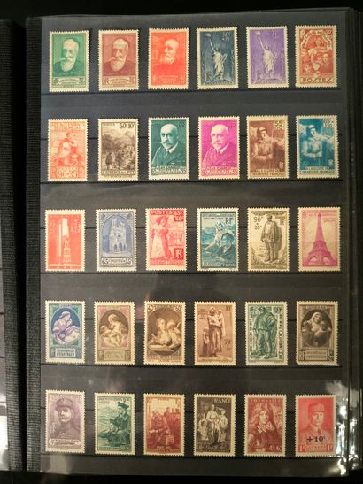 France. In 9 large binders, collection of...