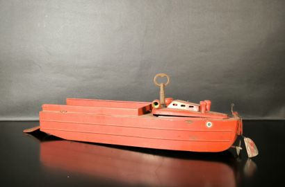 JRD. Landing craft in red painted sheet metal....