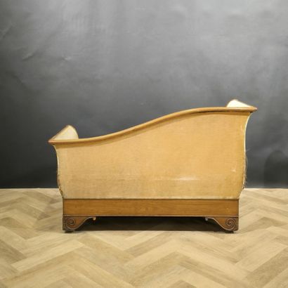 Carved mahogany and mahogany veneer system...