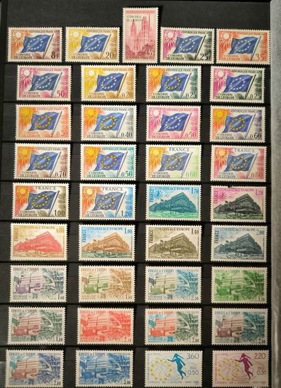 France. In 9 large binders, collection of...