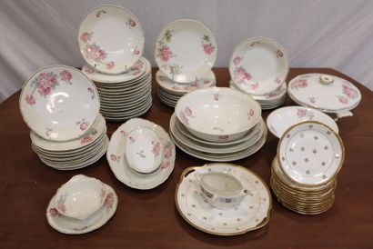 Partie de service en porcelaine de limoges...