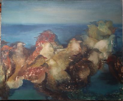 Jean CAMBEROQUE (1917-2001)
Bird Island
Oil...