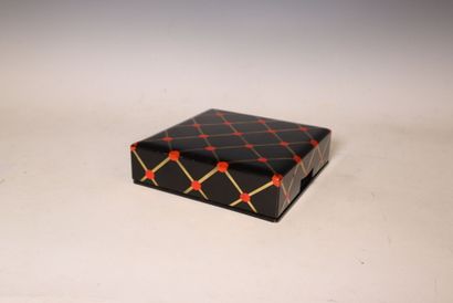 MARQUISE DE SEVIGNE
Black lacquer box with...
