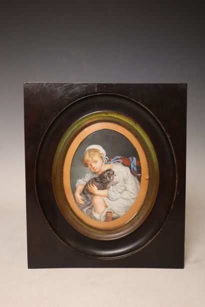 After Jean Baptiste Greuze ( 1725 - 1805)
Child...