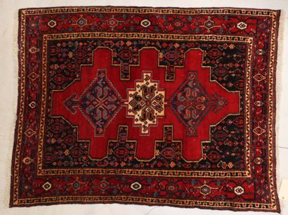 Persian wool carpet / senneh (?)
with geometric...