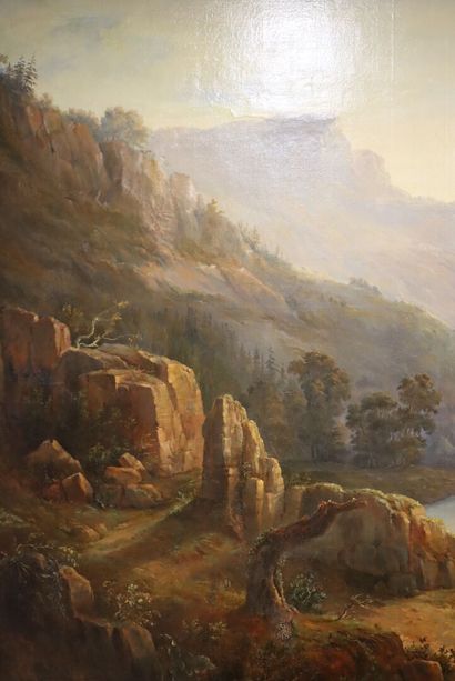Italian school of the mid-nineteenth century
Travelers...