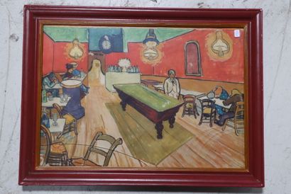 In the taste of Van Gogh, 
Night at the café
signed...