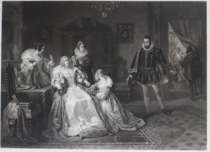 JACQUAND (after) and ROLLET (engraver). Marie...