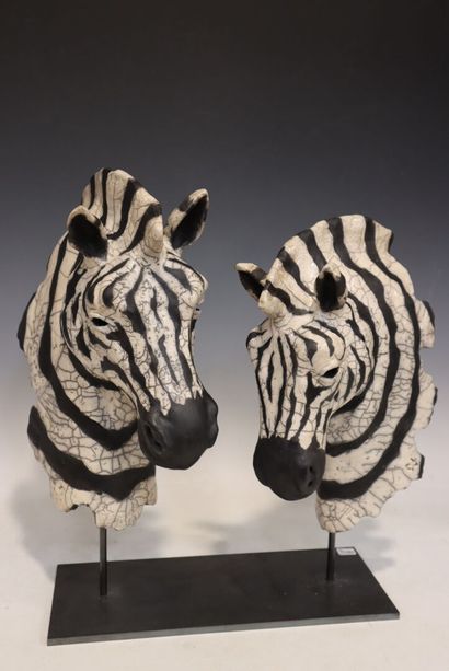 Claudie PERRIGAUD (20th century)
Two zebra...
