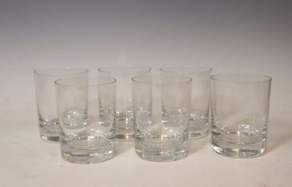 BACCARAT
Lot de 6 verres à whisky en cristal...
