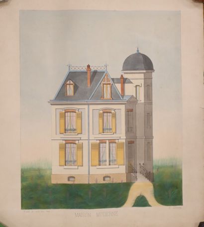 Architectural plans, including by E. Lhumeau...