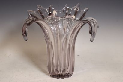 Crystal tulip vase 
Good condition
H : 23...