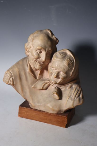 Ezio CECCARELLI (1865-1927) 
Couple de paysans...