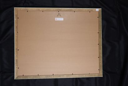 Goose board framed under glass with ceruse...