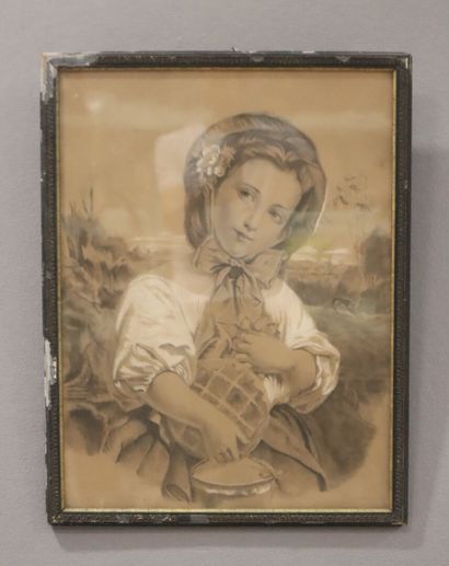 19th century French school 
Young Girl with...