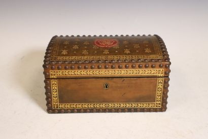 Wooden case decorated with Napoleon's cipher...