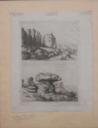Deux lithographies en noir
- une d'après...