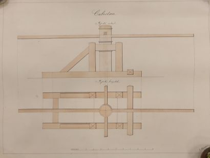 Architectural plans, including by E. Lhumeau...