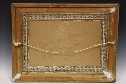 Lithographie en couleur signée Chaludon Menton,...