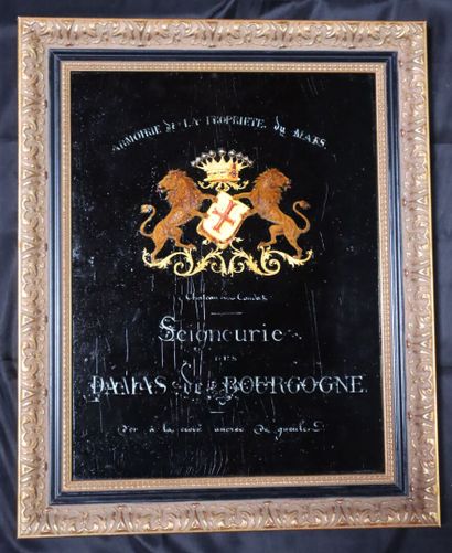 Heraldic painting depicting 