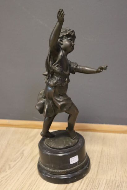 E. PLAT (XIXe siècle)
Allégorie de la danse
Bronze...