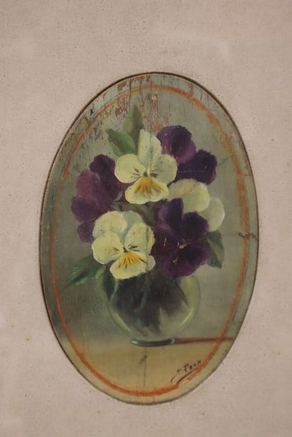 J. Paon? 
Nature morte au bouquet de fleurs...