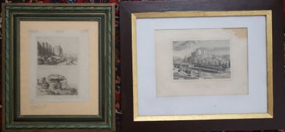 Deux lithographies en noir
- une d'après...