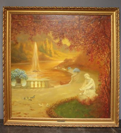 Albert Lorieux (né en 1962)
Le parc en automne...