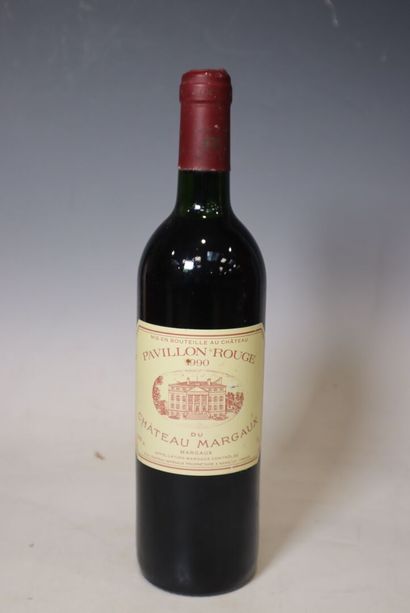 A bottle of Pavillon Rouge du Château Margaux,...