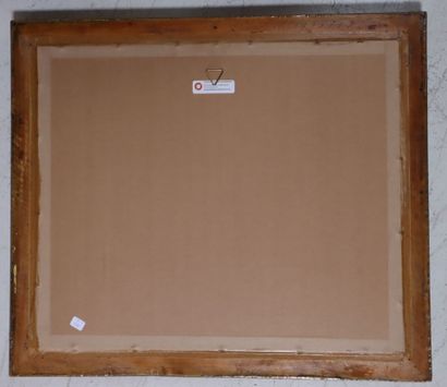 Anonymous. Family scene. Lithograph. Stains....