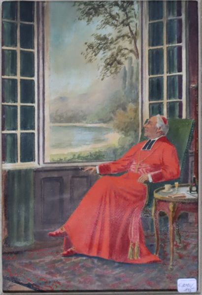 François-Joseph GIROT (1873-1913) 
Smoking...