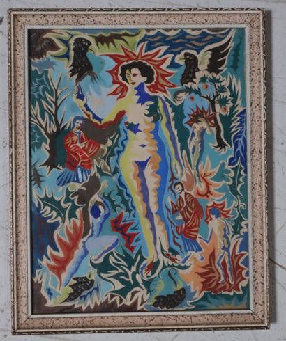 in the style of Jean Lurcat ( 1892 - 1866)
Woman...
