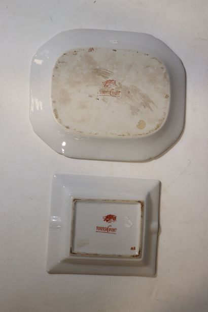 TOUSSICOURT
Lot including : 
- a blue and...