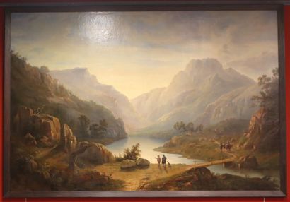 Italian school of the mid-nineteenth century
Travelers...