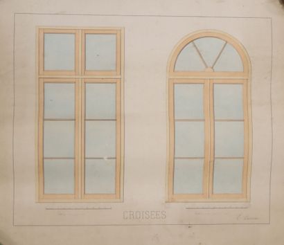Architectural plans, including by E. Lhumeau...