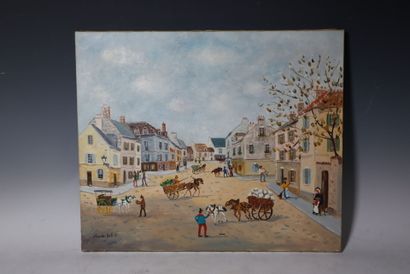 Claude TALBET (1924-1979)
Le petit bourg
Toile,...